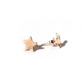 18K rose gold Star earrings